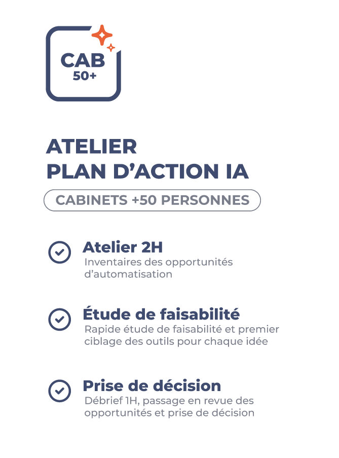 L'IA Générative et l'avocat : Atelier Cab 50+