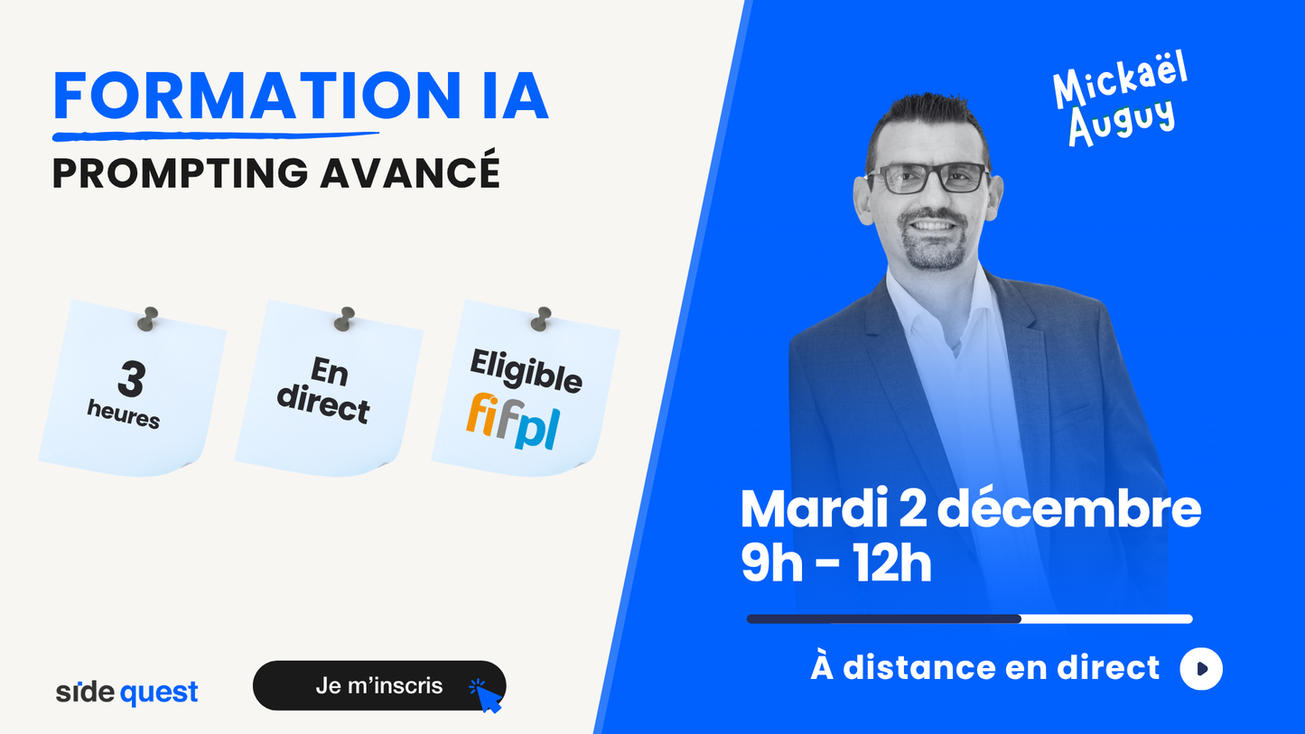 L'IA Générative et l'avocat : Prompting avancé - 2 décembre 2025 - 3h