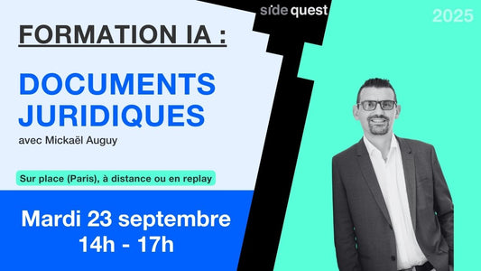 L'IA Générative et l'avocat : Génération et analyse de documents juridiques - 23 septembre 2025 - 3h