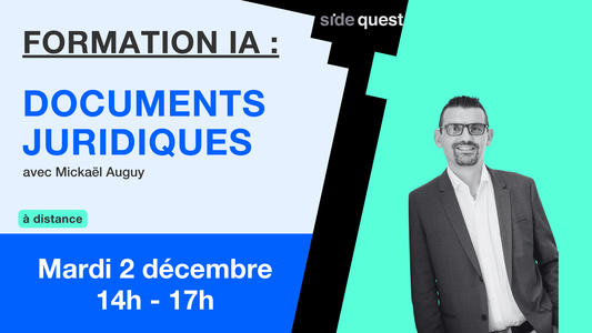 L'IA Générative et l'avocat : Génération et analyse de documents juridiques - 2 décembre 2025 - 3h
