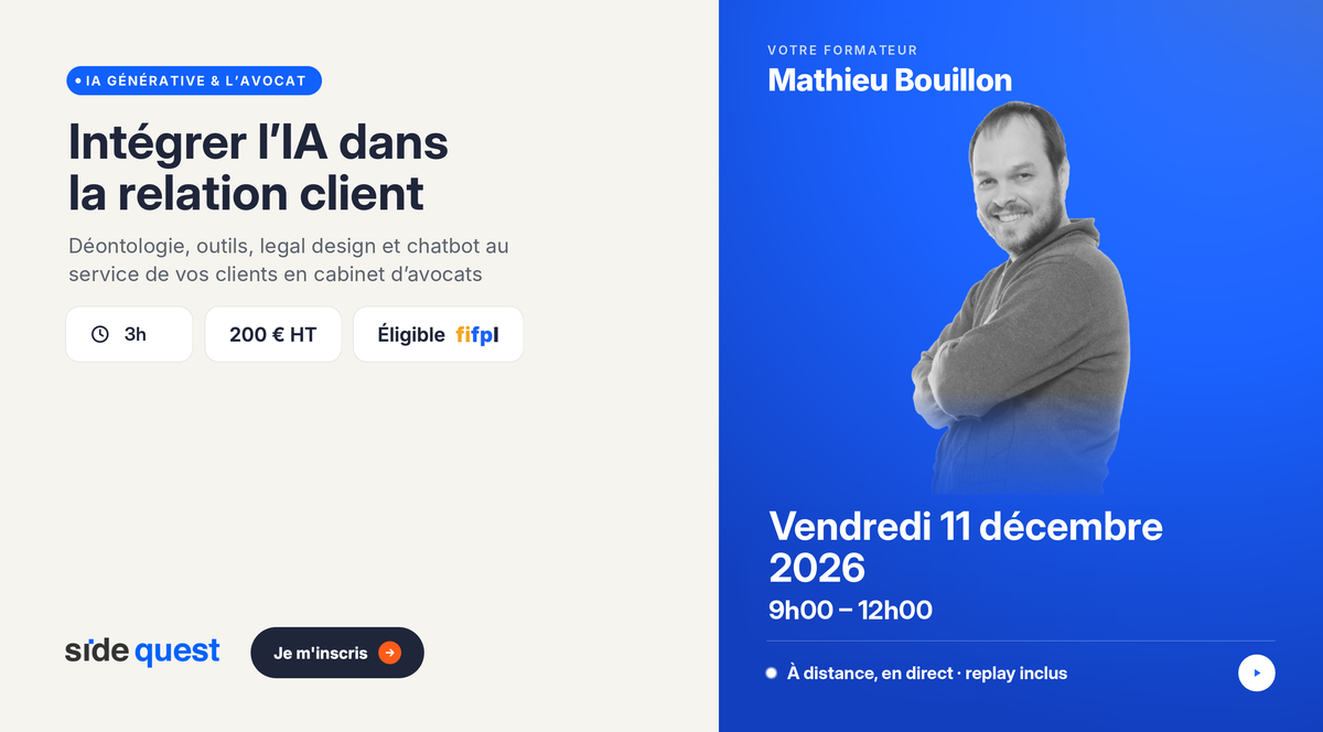 Intégrer l'IA dans le gestion de la relation client - vendredi 11 décembre 2026 - 9h - 12h - 3h