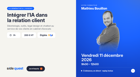 Intégrer l'IA dans le gestion de la relation client - vendredi 11 décembre 2026 - 9h - 12h - 3h