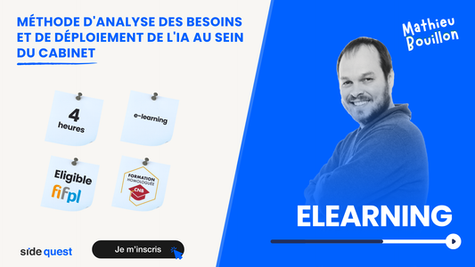 Méthode d’analyse  des besoins et de l’IA au sein du cabinet - elearning - 4h