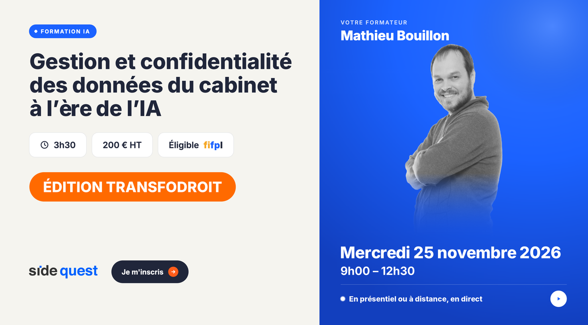 Gestion et confidentialité  des données du cabinet  à l’ère de l’IA