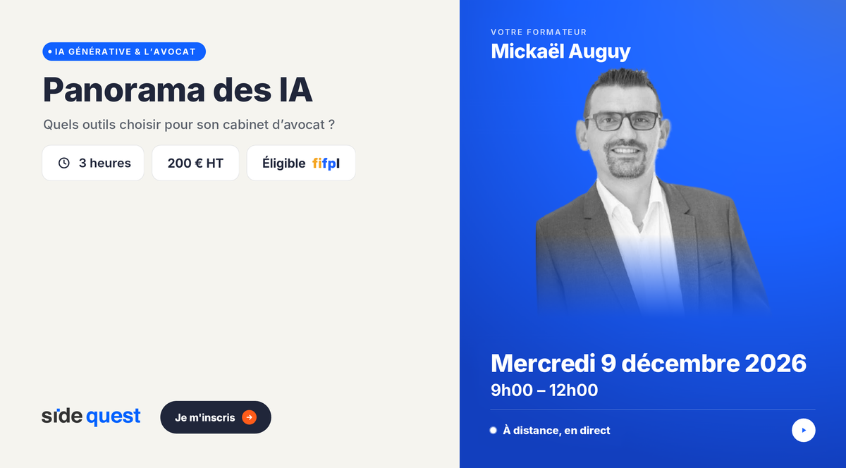 Panorama des intelligences artificielles - 9 décembre 2026 - 9h - 12h - 3h